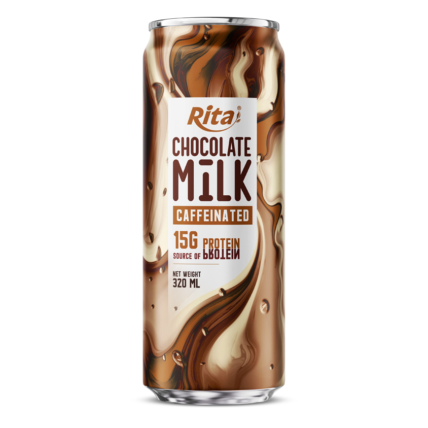 Rita Chocolate Milk Caffeinated 15G Protein 320ml Can High Protein Recovery Drink RTD